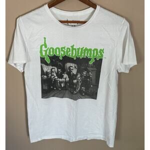Goosebumps Night Of The Living Dummy III Horror Tee Shirt White Green Medium